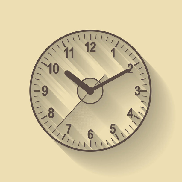 Clock flat icon. World time concept. - Vektor, kép