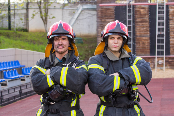 Portrait of a firemans - Φωτογραφία, εικόνα