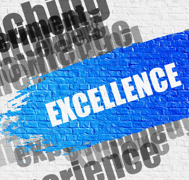 Excellence on the Brickwall. - Photo, Image