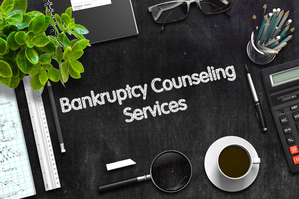 Bankruptcy Counseling Services Concept. 3D render. - Photo, Image