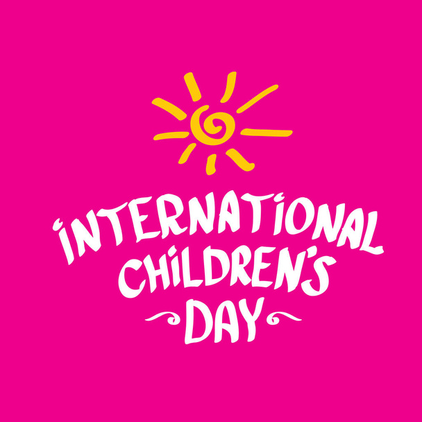 1 june international childrens day background. - Vektor, obrázek