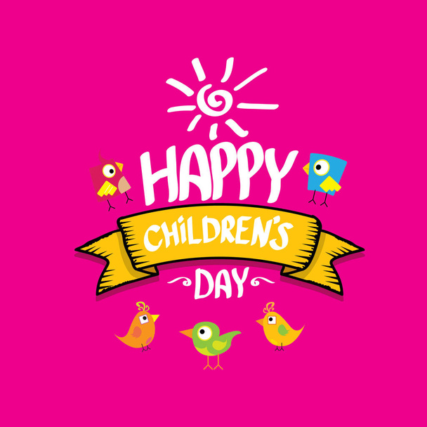 1 june international childrens day background. - Vektor, Bild