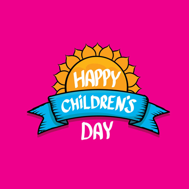 1 june international childrens day background. - Vector, Image