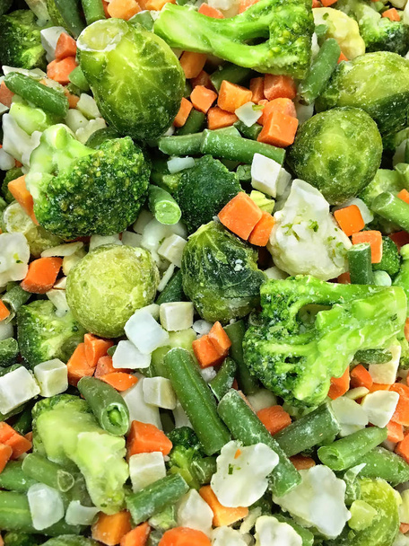 Primeros planos de las verduras congeladas
 - Foto, Imagen