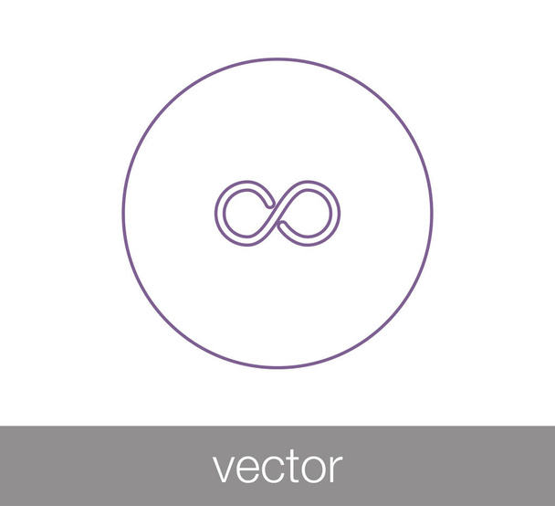 Infinite symbol icon - Vektor, obrázek