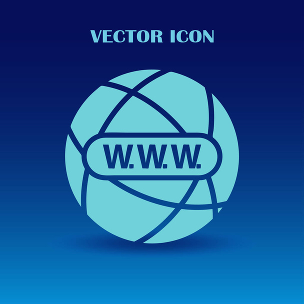 Website-Symbol. Vektorglobus-Symbol - Vektor, Bild