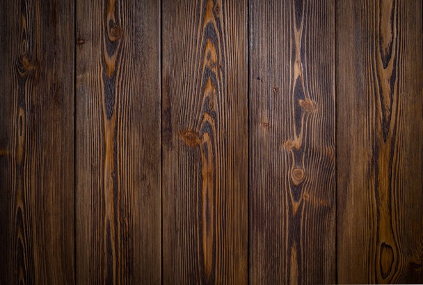 wooden texture of brown boards - Photo, Image