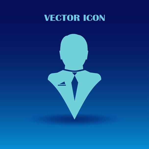 hombre icono vector plano
 - Vector, imagen