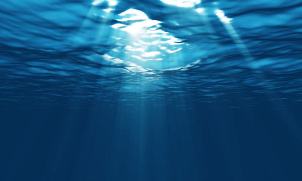 subaquático leve em uma lagoa
 - Foto, Imagem