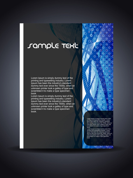 Presentation of creative flyer or cover design. - Vektori, kuva