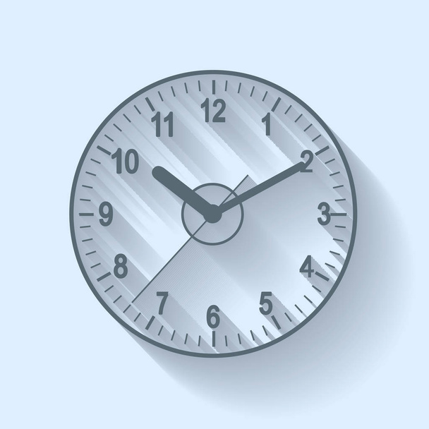 Clock flat icon. World time concept. - Vector, Image