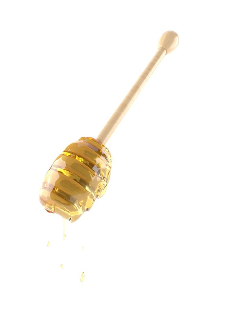 mergulhador de mel isolado em branco - Foto, Imagem