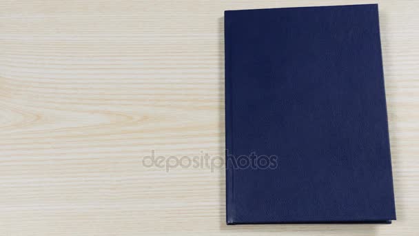 Top view of the opening blank book.  - Záběry, video
