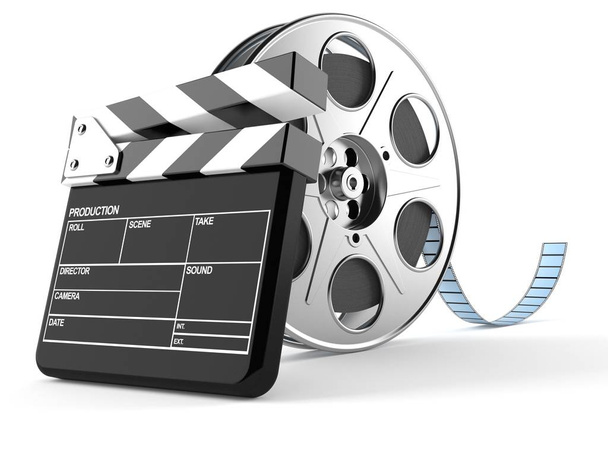 Кинокатушка с киноплёнкой
 - Фото, изображение