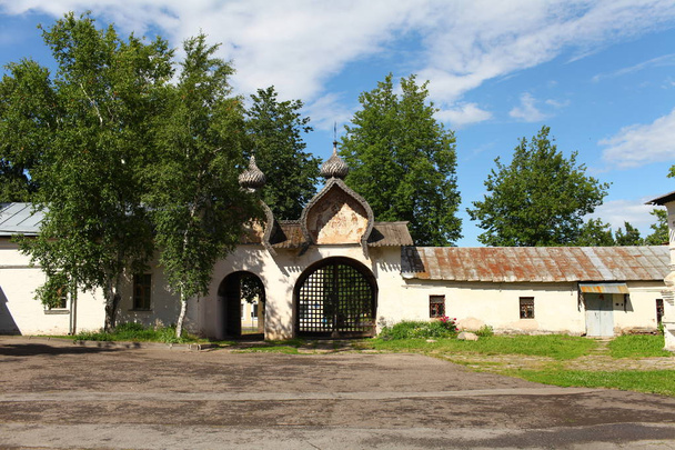 courtyard of an Orthodox monastery - Photo, Image