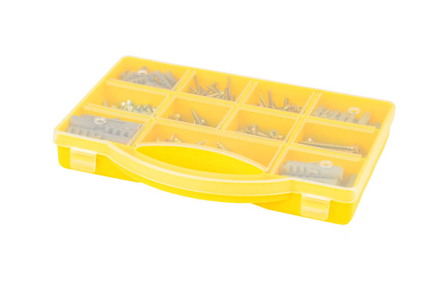 Screw in plastic organizer box - Photo, Image
