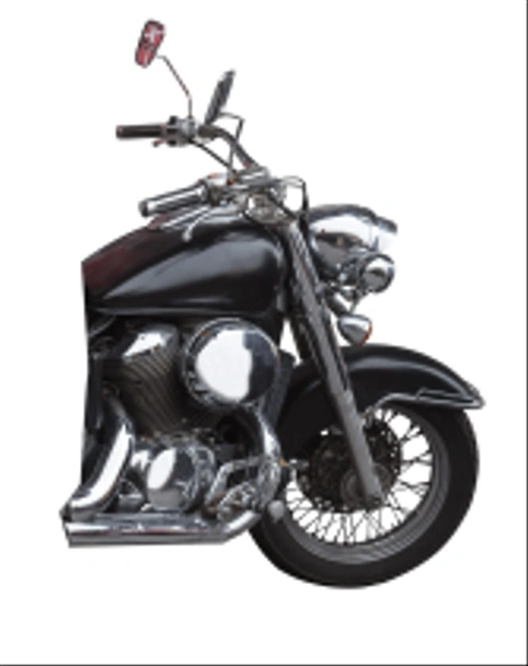 černá přední kolo motocyklu, samostatný - Fotografie, Obrázek