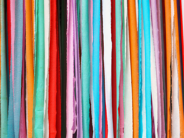 Kağıttan yapılmış renkli çizgili - Fotoğraf, Görsel