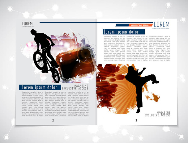 Sport brochure layout - Vector, Image