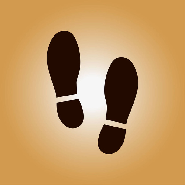 Shoe print symbol. - Vector, Image