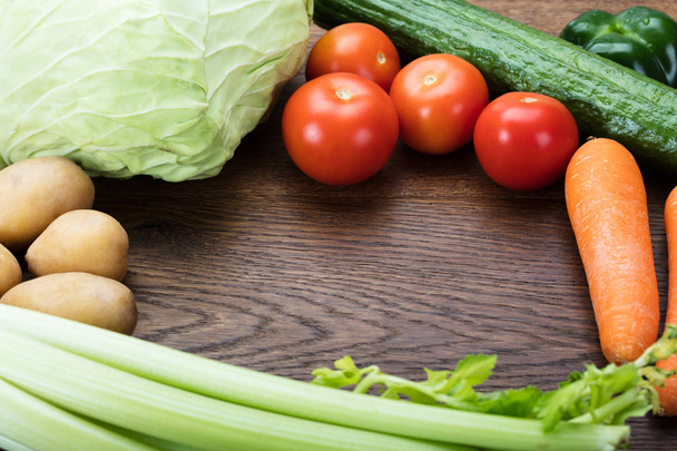 Vegetables On Wooden Table - Photo, image