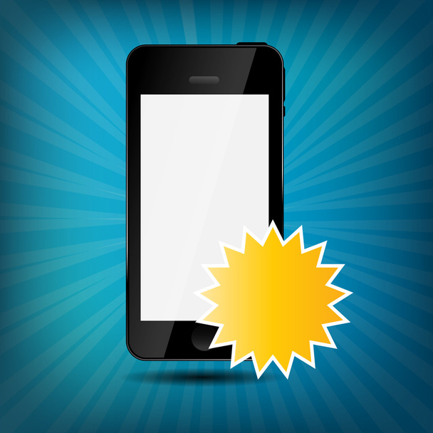 Abstract mobile phone vector illustration - Vector, Image