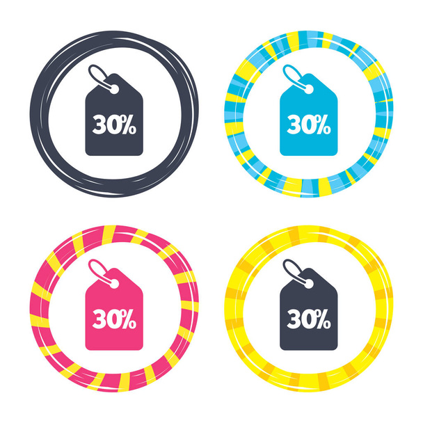 30 percent sale icons. - Vector, Image