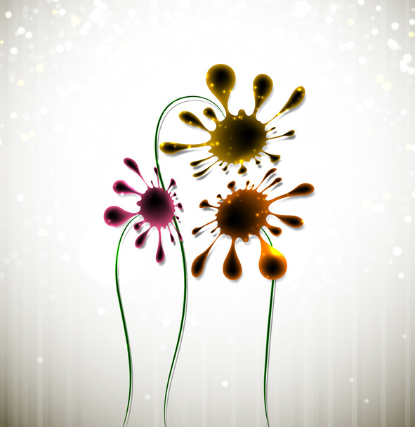 abstrakte Blumen - Vektor, Bild