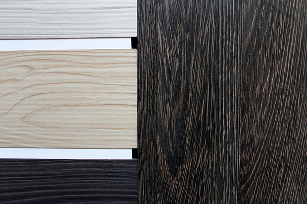 Color swatches of countertops and particle Board. - Photo, Image