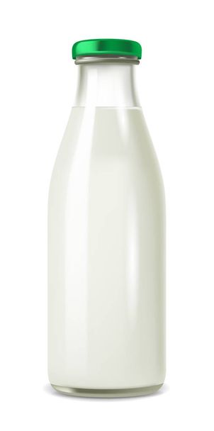 glass of milk - Vector, afbeelding