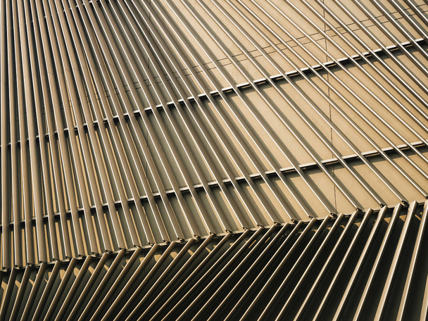 Çelik desen ayrıntıları Modern bina cephe mimarisi detay - Fotoğraf, Görsel