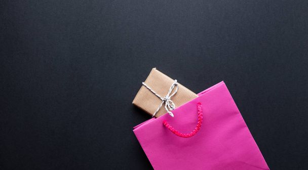  shopping bag and gift box - Fotografie, Obrázek