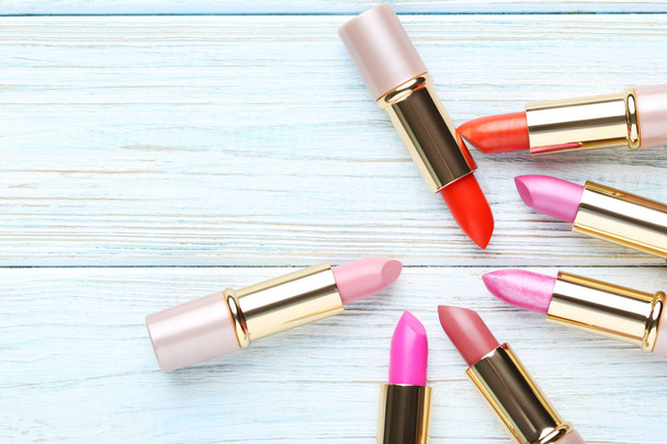 Fashion colorful lipsticks - Foto, Imagen