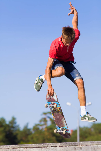 jump on skateboard - Photo, Image