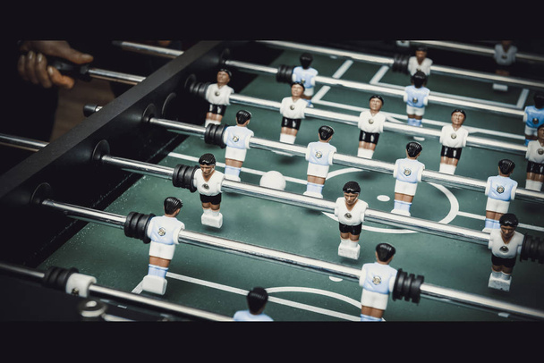 Friends playing table football. - Foto, immagini