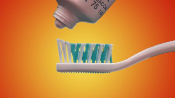 Pâte de brosse à dents sur la brosse à dents
 - Séquence, vidéo