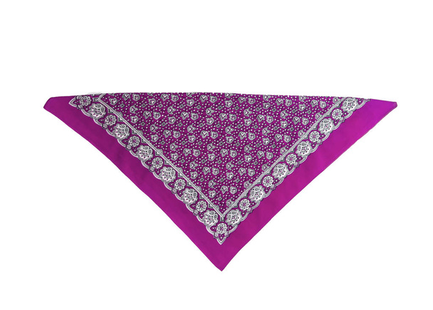 lilac, violet, purple, manzhenta scarf, bandanna, pattern, isola - Photo, Image