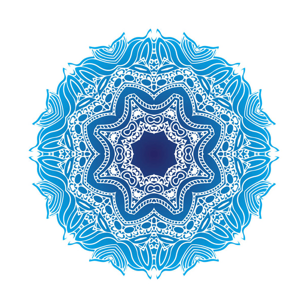 Round mandalas in vector. Abstract design element. Decorative retro ornament. Graphic template for your design - Διάνυσμα, εικόνα