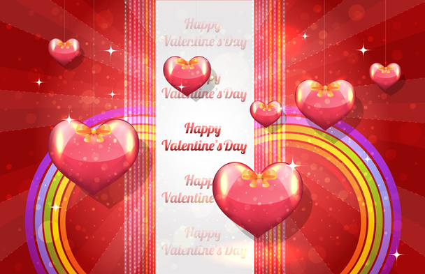Valentine dag achtergrond vector - Vector, afbeelding