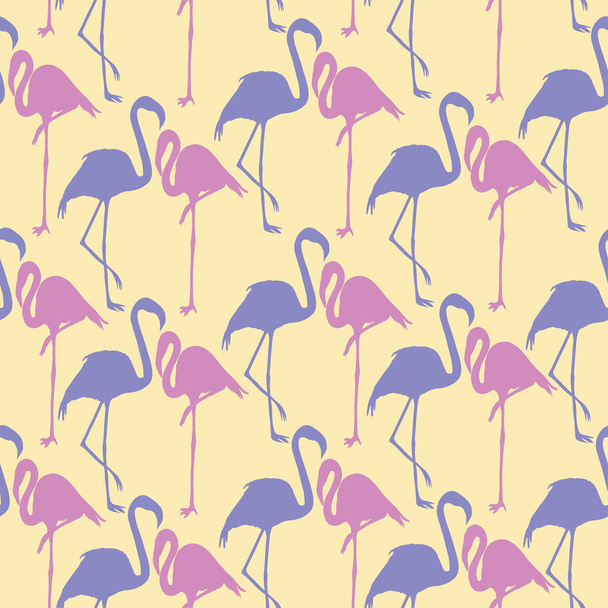 Flamingo pattern, vector, illustration - Διάνυσμα, εικόνα