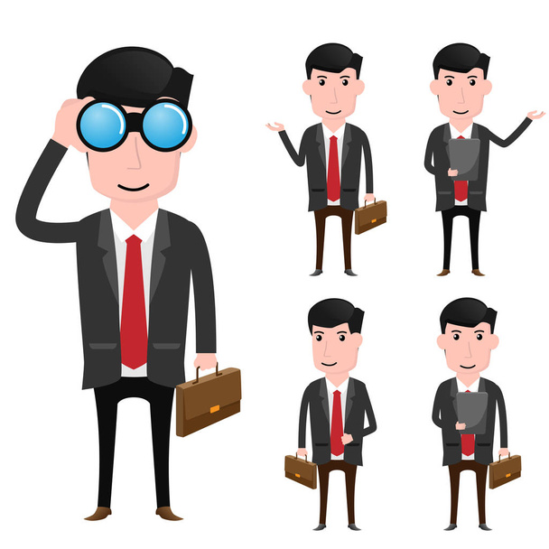 Character of business man vector illustration. - Vector, Image