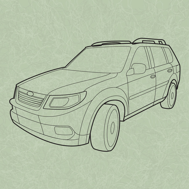 Generic SUV Diagram - Vector, Imagen