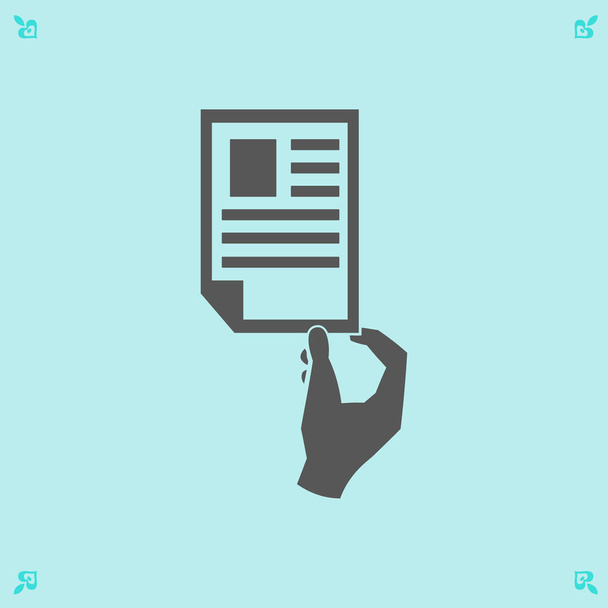 icône de document papier
  - Vecteur, image