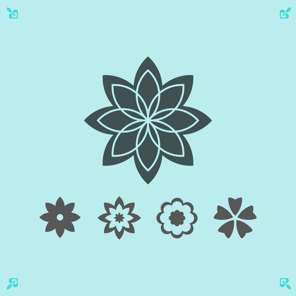 Icono de flor ilustración
  - Vector, imagen