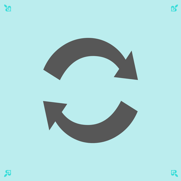 Плоская иконка циклического
 - Вектор,изображение