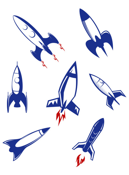 Foguetes espaciais e mísseis militares
 - Vetor, Imagem