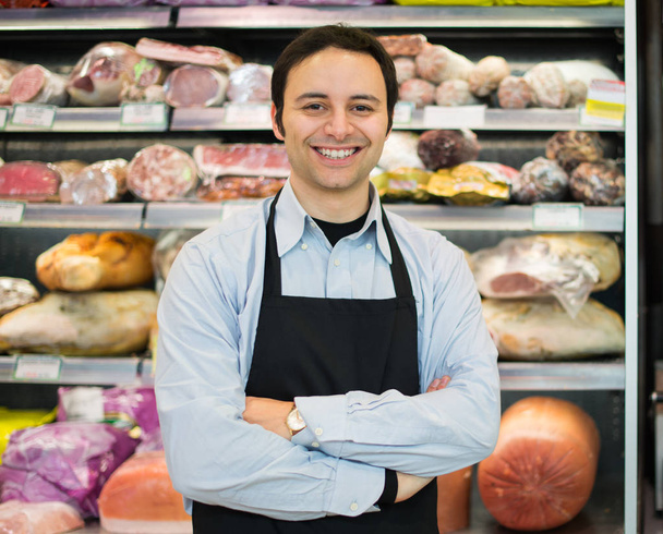 Butcher with crossed arms - Photo, image