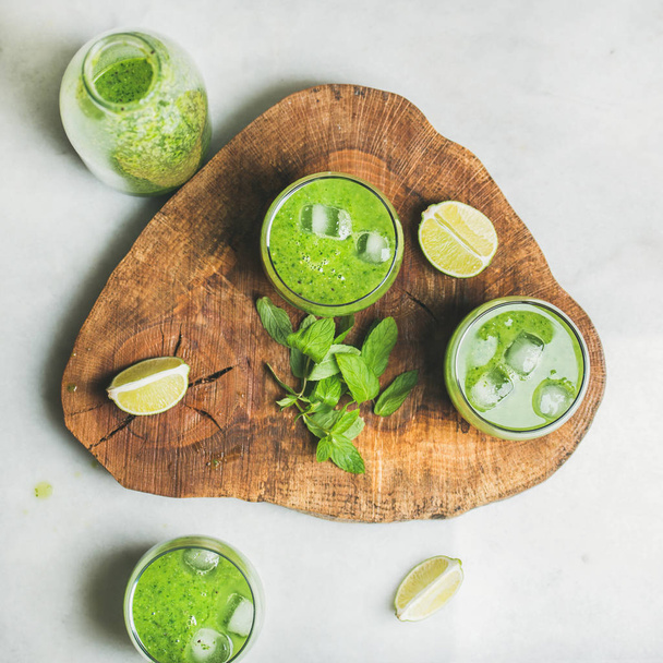 Fresh green smoothie  - Fotoğraf, Görsel