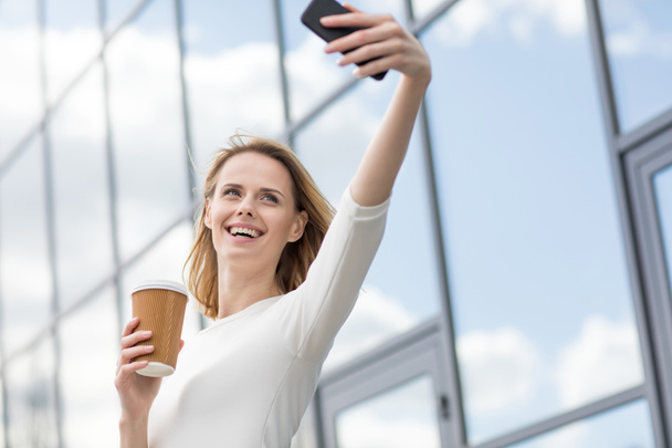 woman taking selfie  - Photo, Image