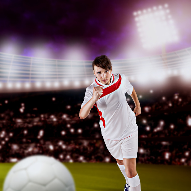 Chica de fútbol
 - Foto, Imagen